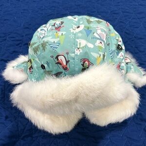 Playful Kids Hat with Faux Fur Trim